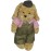 Bear with Pink Collar in Brown Jumper w/ Cap