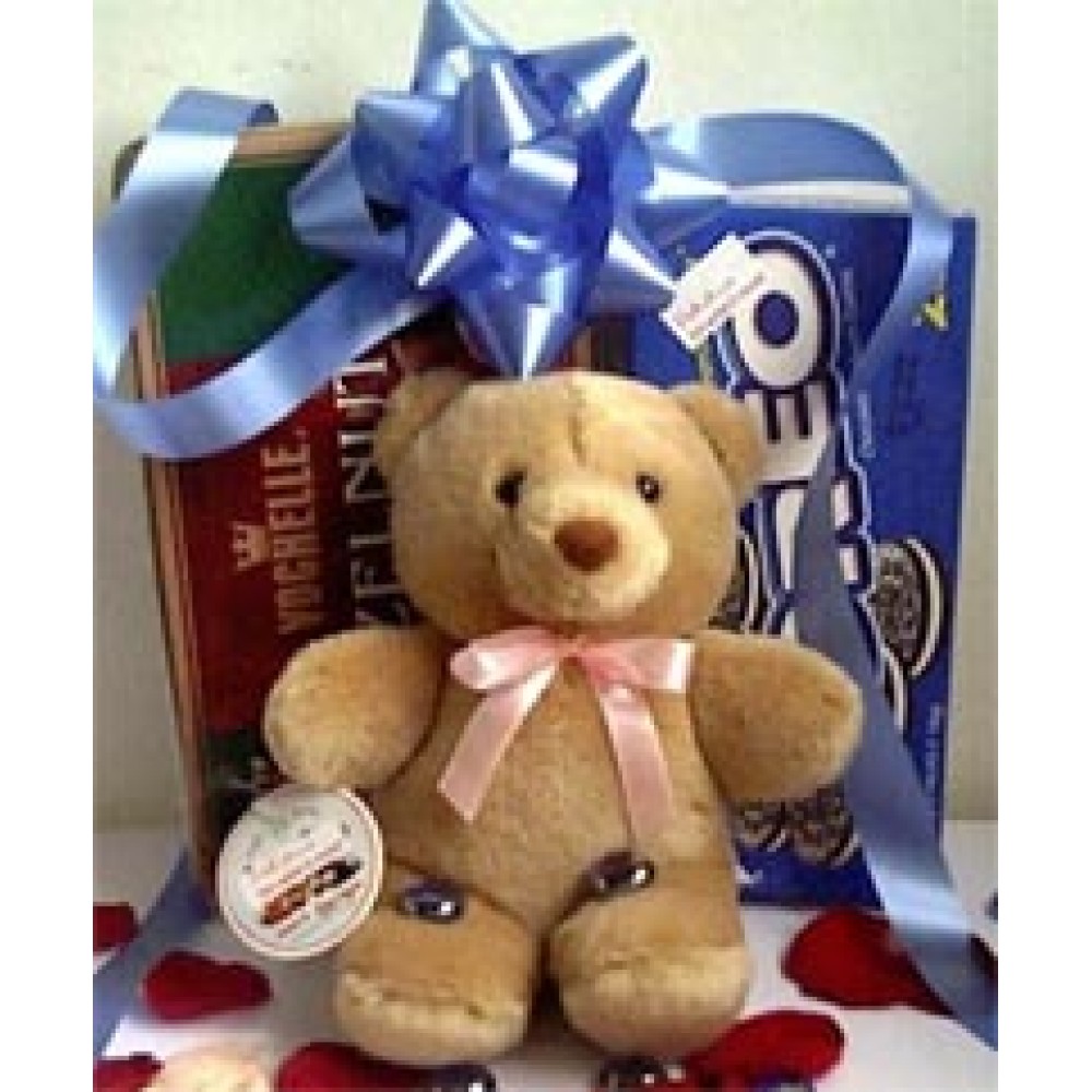 Bear w/ cookies (Oreo/Oatmeal)+chocolate box (Hazel Nut)