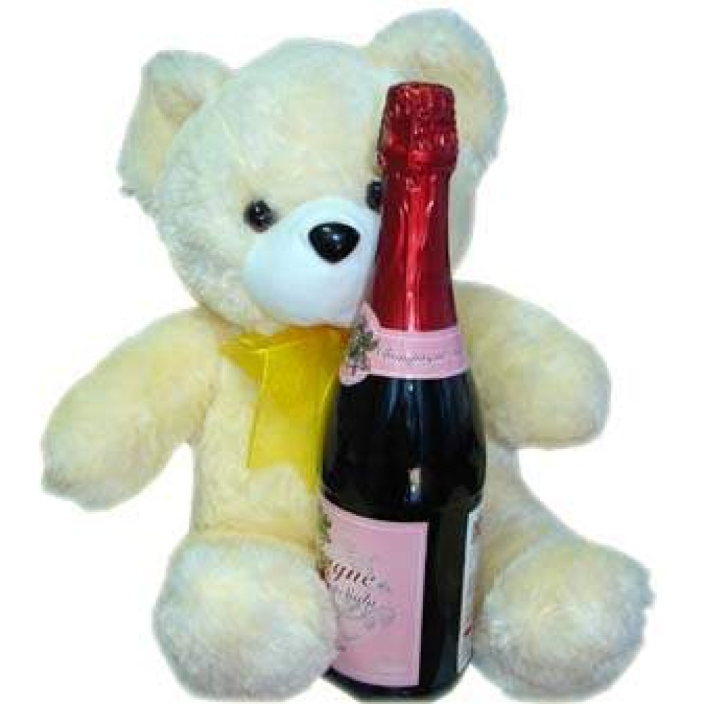 Bear w/ champagne