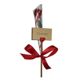  I Love You Placard plus Scented Artificial Rose 
