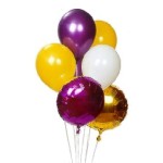 Mix of mylar and latex balloons