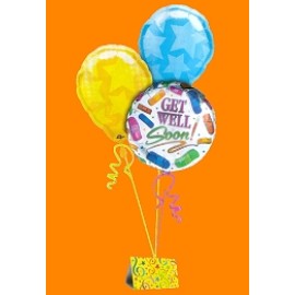  Balloons Available with diferrent message: Love you,Get well, Birthday etc