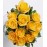 12 Bold Yellow Roses Bouquet