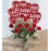 Roses in a Vase With 6 pcs I Love You Balloons