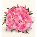 One Dozen Fresh Cut Pink Roses