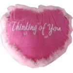 Pink heart Shape Pillow