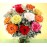 Red, Yellow, Pink, White Roses Mix in Vase