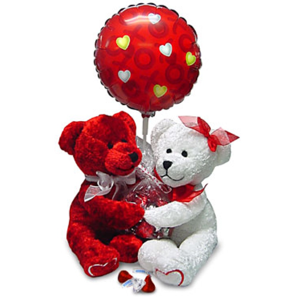 Twin Bear with Balloon