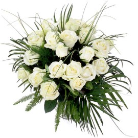 2 Dozen White Rose Bouquet