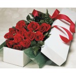 12 Red Roses in Box