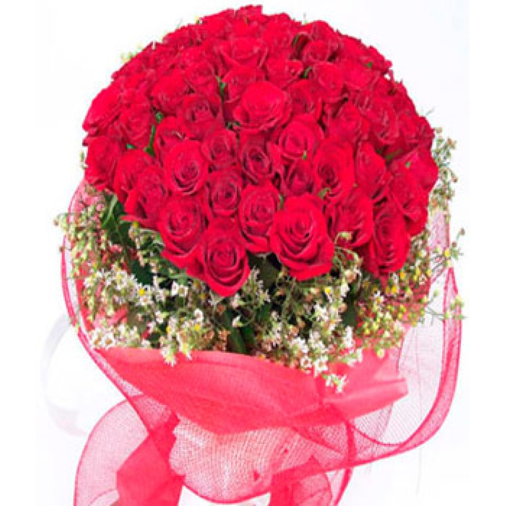 60 Red Roses Bouquet