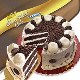 Choco Velvet Cake with Oreo