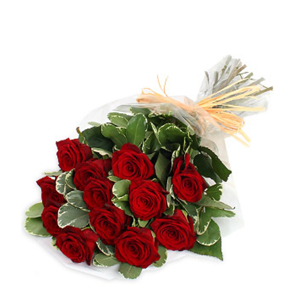 Dozen Red Roses Bouquet