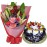 Flowers with Black Forest Cake