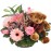 Pink Flowers with Teddy Bear