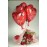 Roses with I love you Balloons