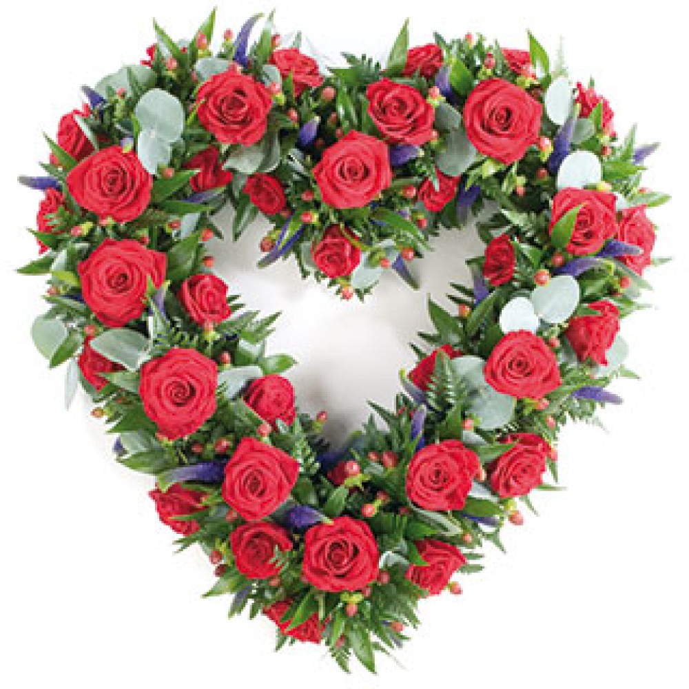  36 Roses Heart Shaped Arrangement