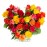 36 Mixed Heart Shaped Roses