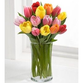 Rush of Color Assorted Tulip - 12 Stems