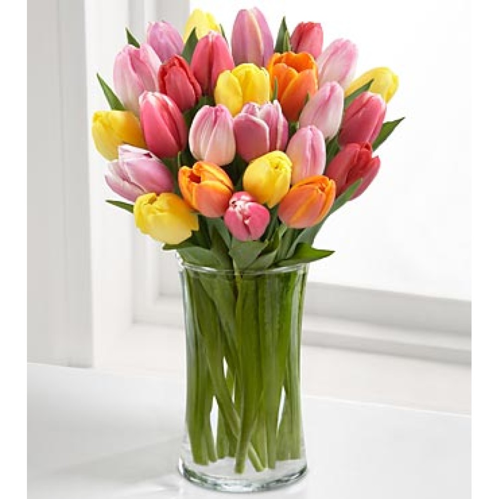 Rush of Color Assorted Tulip - 18 Stems